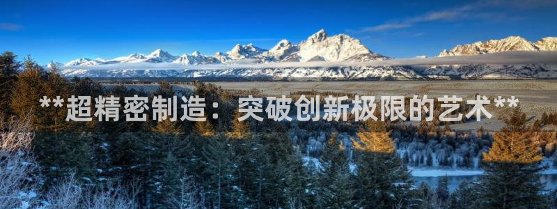 彩神v8下载：**超精密制造：突破创新极限的艺术**