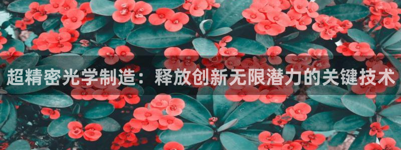 彩神购彩-购彩大厅入口娱乐首选：超精密光学制造：释放创新无限潜力的关键技术